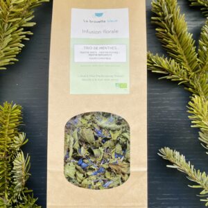 Infusion Florale : Trio de menthes et fleurs comestibles