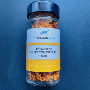 Pétales de Fleurs Comestibles – Tagète Orange