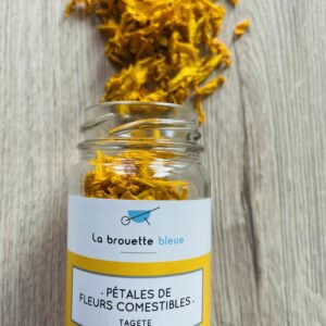 Pétales de Fleurs Comestibles – Tagète Jaune